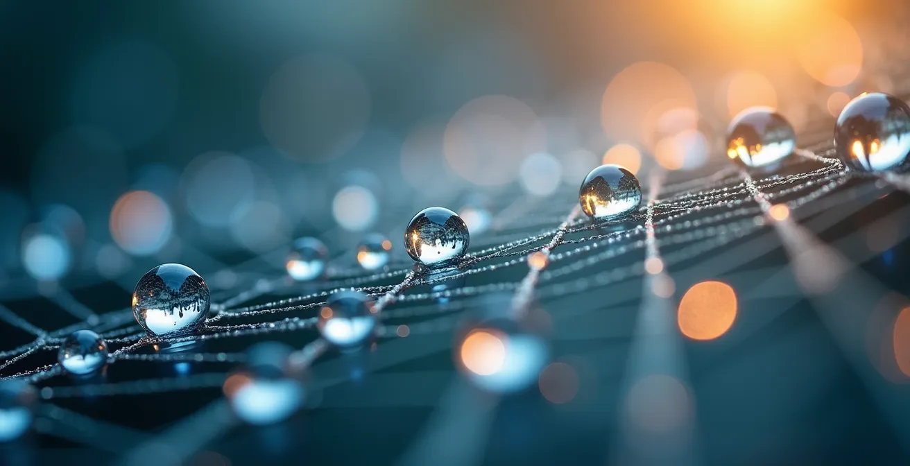 Makroaufnahme von Nervenzellen und synaptischen Verbindungen, die die Wirkung von BDNF durch Bewegung symbolisieren