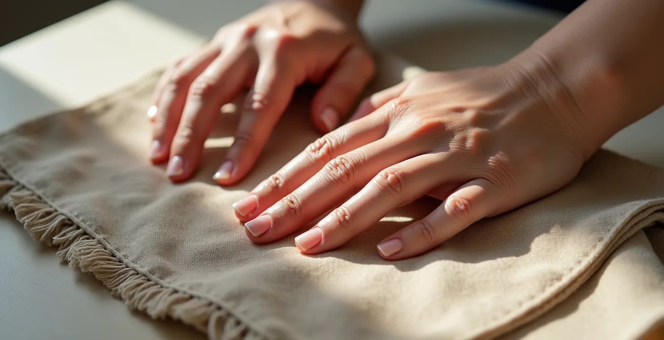 Achtsames Morgenritual beim Ankleiden mit bewusster Stoffauswahl