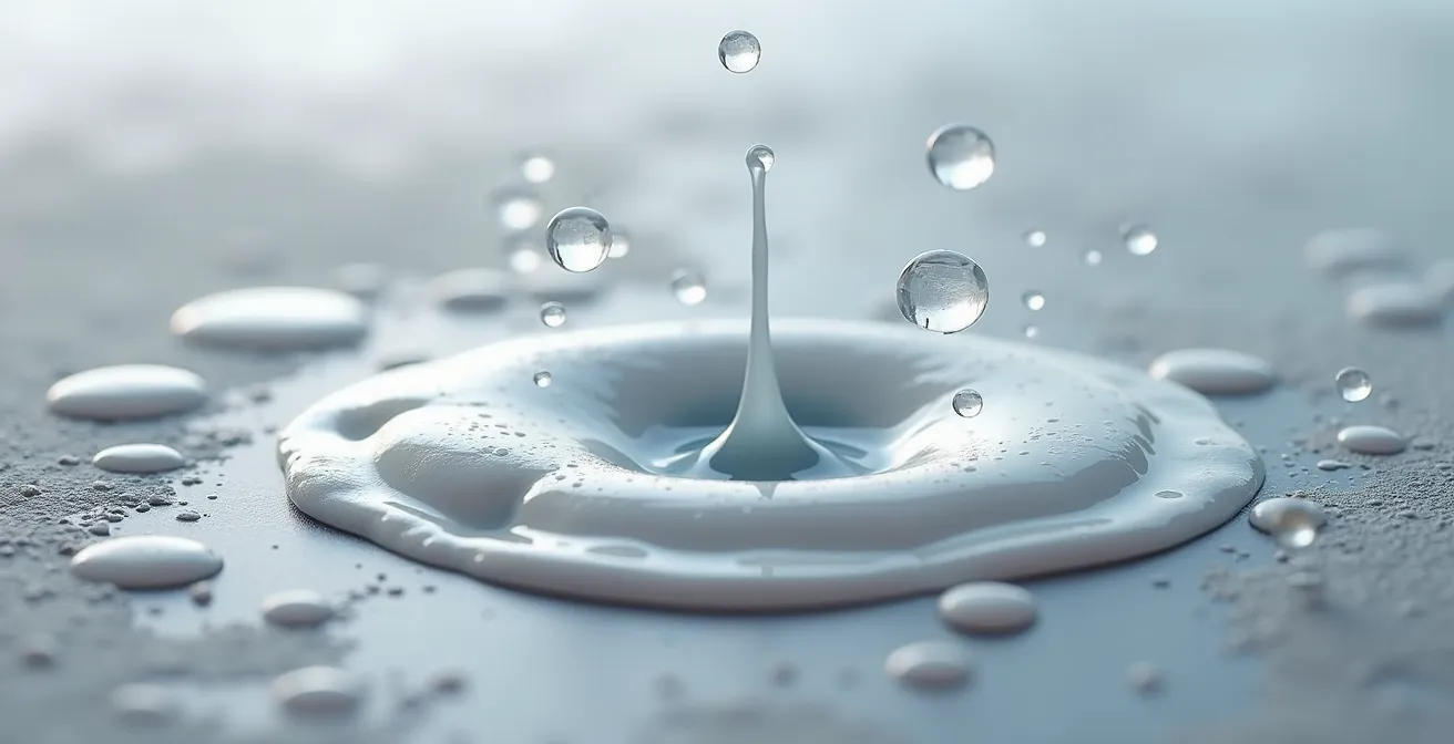 Visualisierung der chemischen Interaktion von Hautpflege-Wirkstoffen