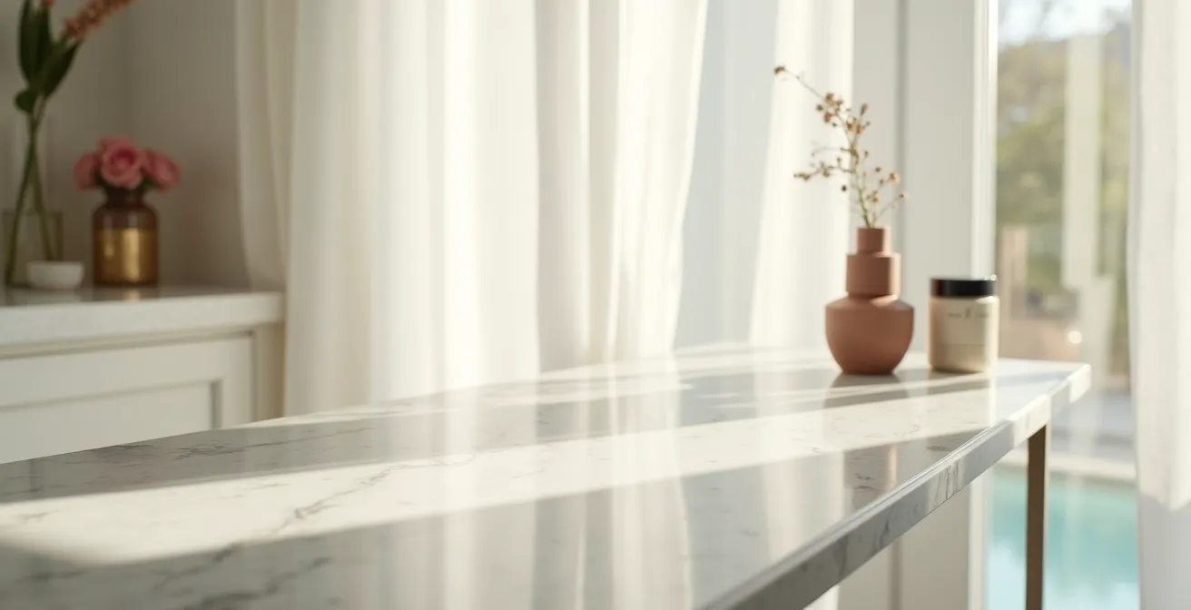 Minimalistische Darstellung der gezielten Foundation-Anwendung mit unterschiedlicher Deckkraft in verschiedenen Gesichtszonen