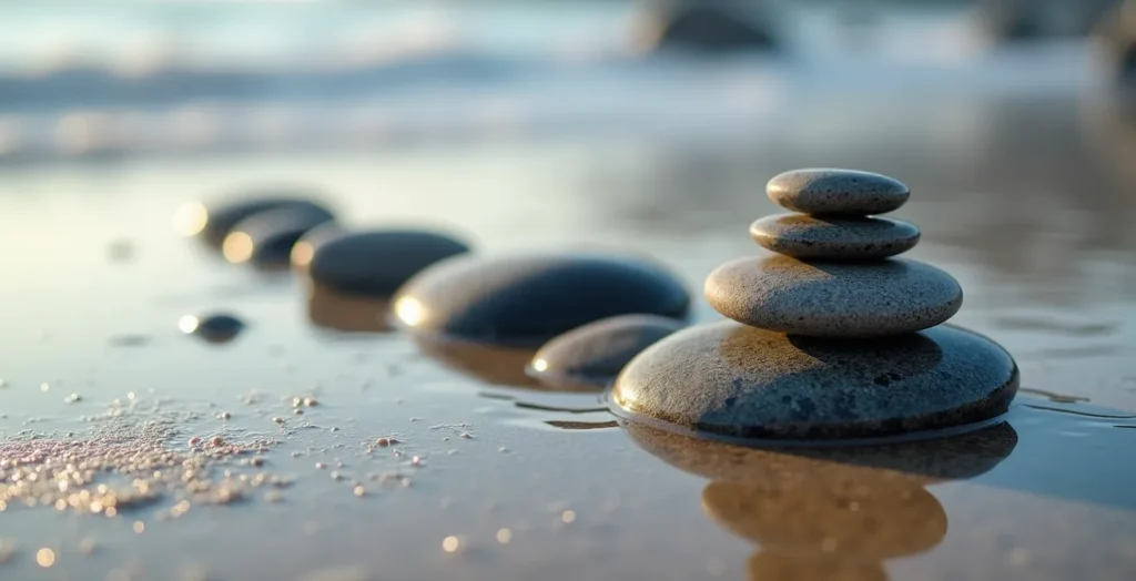 Dominosteine in Spiralform zeigen eine Kette positiver Veränderungen an, die in der Mitte beginnt und sich nach aussen ausbreitet. Dominosteine in Spiralform zeigen eine Kette positiver Veränderungen an, die in der Mitte beginnt und sich nach aussen ausbreitet.
